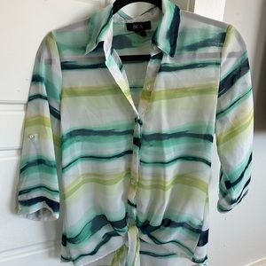 Tie front blouse from BCX